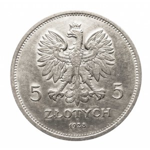 Polska, II Rzeczpospolita (1918-1939), 5 złotych 1928 zn.m. NIKE