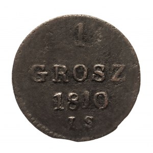 Księstwo Warszawskie (1807-1815), 1 grosz 1810 I.S. Warszawa