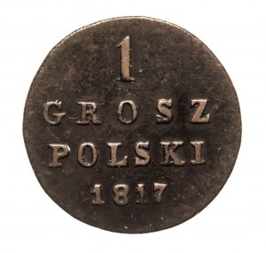 Kingdom of Poland, Alexander I 1801-1825, 1 Polish grosz 1817 I.B., Warsaw