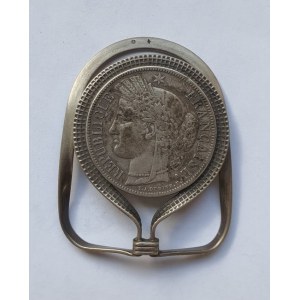 Klamra do banknotów / Srebrne 5 franków Cérès, 1851