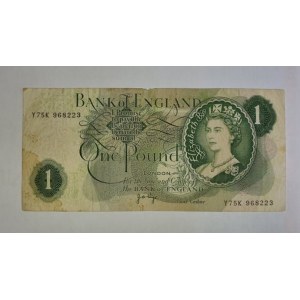 1 funt / One pound / Bank of England / Lata 1960-1970