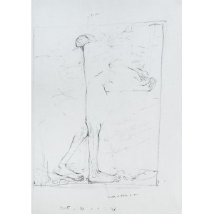 Zdzisław Beksiński (1929 Sanok - 2005 Warszawa), Bez tytułu (szkic do obrazu)