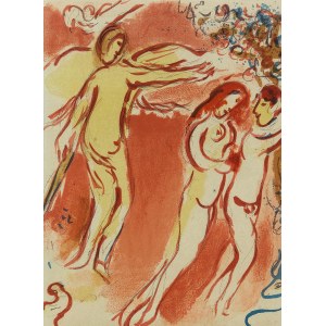 Marc Chagall (1887 Łoźno k. Witebska-1985 Saint-Paul de Vence), Adam i Ewa wygnani z Raju