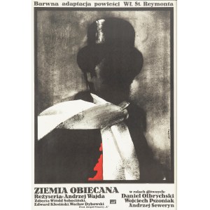 Waldemar Świerzy (1931 Katowice-2013 Warszawa), Plakat do filmu Ziemia Obiecana