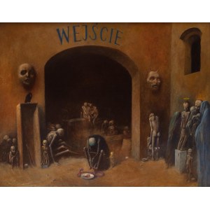 Zdzisław Beksiński (ur. 1929 - zm. 2005), Wejście, 1971