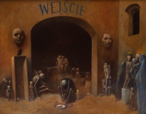 Zdzisław Beksiński (ur. 1929 - zm. 2005), Wejście, 1971