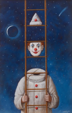 Rafał Olbiński (ur. 1943), Trick or treat, 2020