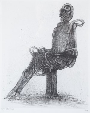 Zdzisław Beksiński (ur. 1929 - zm. 2005), Bez tytułu, 2001