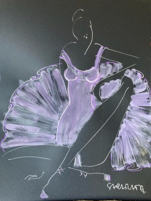 Joanna Sarapata, Violet Ballerina, 2021