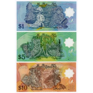 Brunei Lot of 3 Banknotes 1998 - 2008