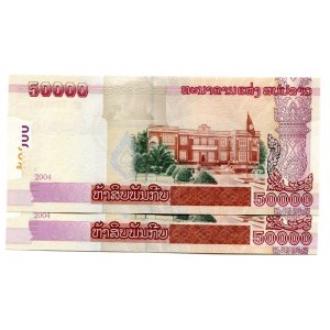 Lao 2 x 50000 Kip 2004