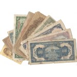 China Lot of 10 Notes 1920 - 1950