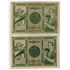 Germany - Weimar Republic 2 x 50 Mark 1920