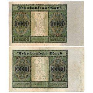 Germany - Weimar Republic 2 x 10000 Mark 1922
