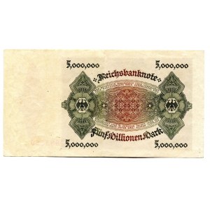 Germany - Weimar Republic 5 Millionen Mark 1923