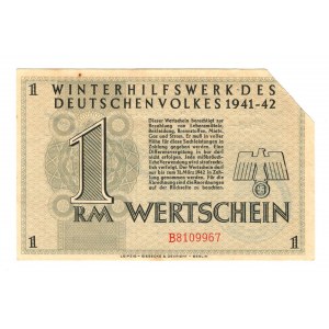 Germany - Third Reich Winterhelp 1 Reichsmark 1941 - 1942