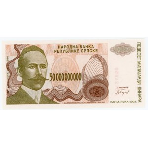 Bosnia & Herzegovina 50000000000 Dinar 1993