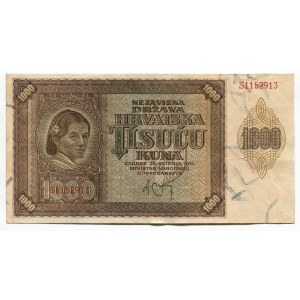 Croatia 1000 Kuna 1941