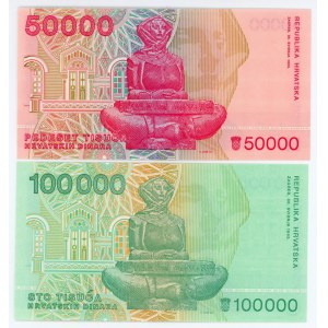 Croatia 50000 - 100000 Dinara 1993