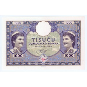 Croatia Republic of Ragusa 1000 Dinaru 2019