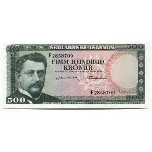 Iceland 500 Kronur 1961 (ND)