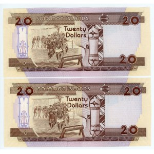 Solomon Islands 2 x 20 Dollars 2006 (ND)