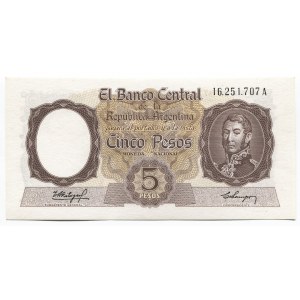 Argentina 5 Pesos 1960 - 1962 (ND)