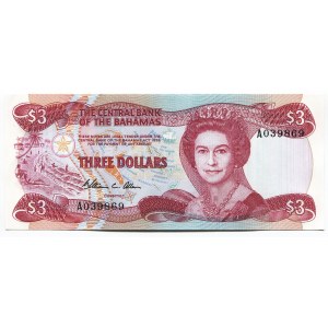 Bahamas 3 Dollars 1974 (1984)