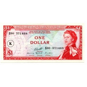 East Caribbean States Saint Kitts 1 Dollar 1965