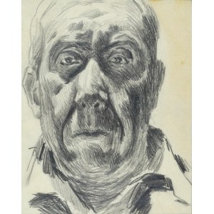 Stanisław KAMOCKI (1875-1944), Autoportret w górnym oświetleniu