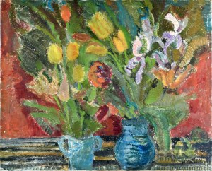 Henryk KRYCH (1905 – 1980), Kwiaty w wazonach