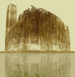 Zdzisław Beksiński, Katedra - rysunek modyfikowany komputerowo (2000-2004r.)