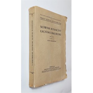 Słownik botaniczny łacińsko-małoruski, 1936 r.