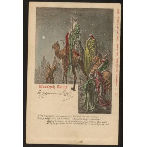 Wesołych Świąt. Trzej królowie.1902 r.