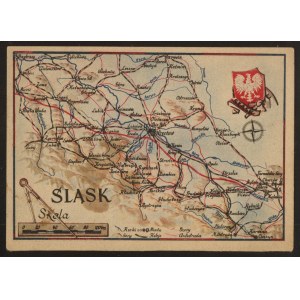 Mapa Śląska.(Ziemie Odzyskane)