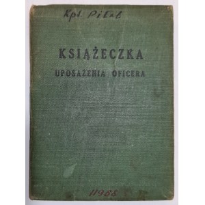 Książeczka uposażenia oficera (Kpt. Stanisław Piłat)