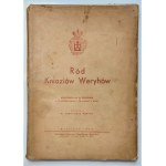 Ród kniaziów Weryhów, dedykacja Aleksandra Weryhy, 1937 r.