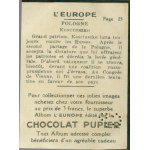 [Czekolada] Kościuszko – Obrazek kolekcjonerski do czekolady Pupier