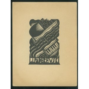 Ex Libris Ex Musicis I.J. Paderewski, wyk. St. Zgaiński