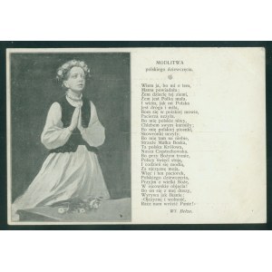 Modlitwa polskiego dziewczęcia, Wł. Bełza, ok 1900
