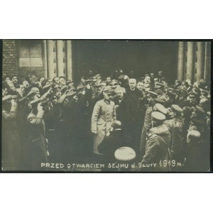 Przed otwarciem Sejmu d. 9 luty 1919 – Piłsudski i Paderewski, fotografia