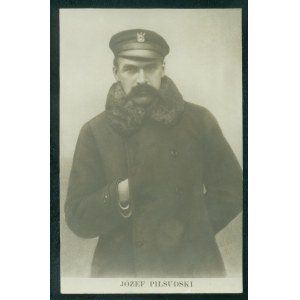 Józef Piłsudski, fotografia czb, 9 x 14 cm