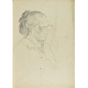 Kasper POCHWALSKI (1899-1971), Portret kobiety w okularach
