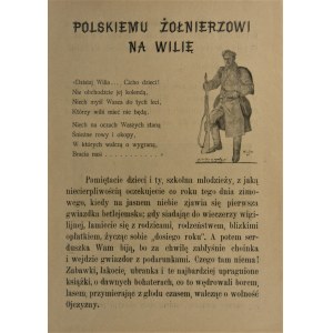 [Kolędy] Polskiemu żołnierzowi na wilię. Departament Wojskowy Naczelnego Komitetu Narodowego. Piotrków , listopad 1915.