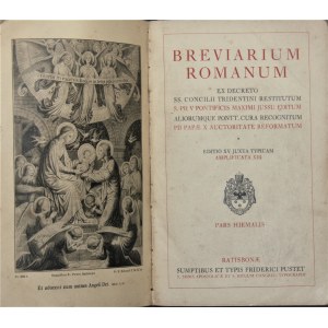 Breviarium Romanum Ex Decreto SS. Concilii Tridentini Restitutum S. Pii V Pontificis Maximi Jussu Editum Aliorumque Pontt. Cura Recognitum Pii Papae X Auctoritate Reformatum.