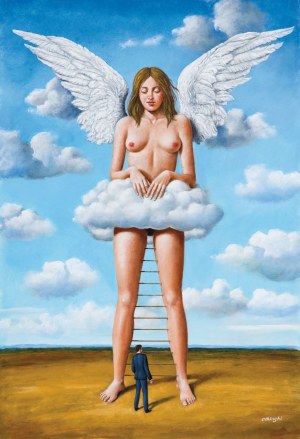 Rafał Olbiński, Stairway to Heaven, 2020