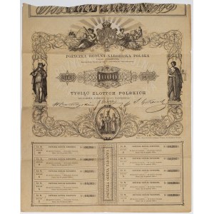 POŻYCZKA OGÓLNA NARODOWA POLSKA, Powstanie Styczniowe, 1863