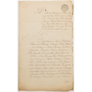 DEKRET KOMISJI RZECZYPOSPOLITEJ SKARBU KORONNEGO, Warszawa, 18.05.1791