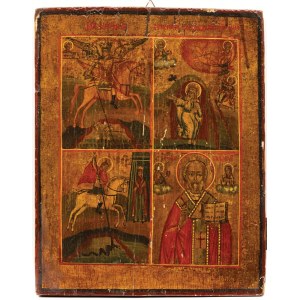 IKONA CZTEROPOLOWA, Rosja, XIX w.