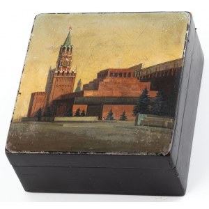 SZKATUŁKA Z MAUZOLEUM LENINA, Rosja, Fiedoskino, 1952